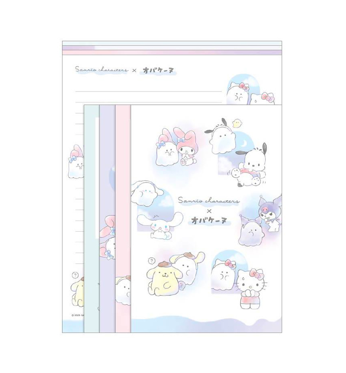 Sanrio Character X Obakenu Letter Set