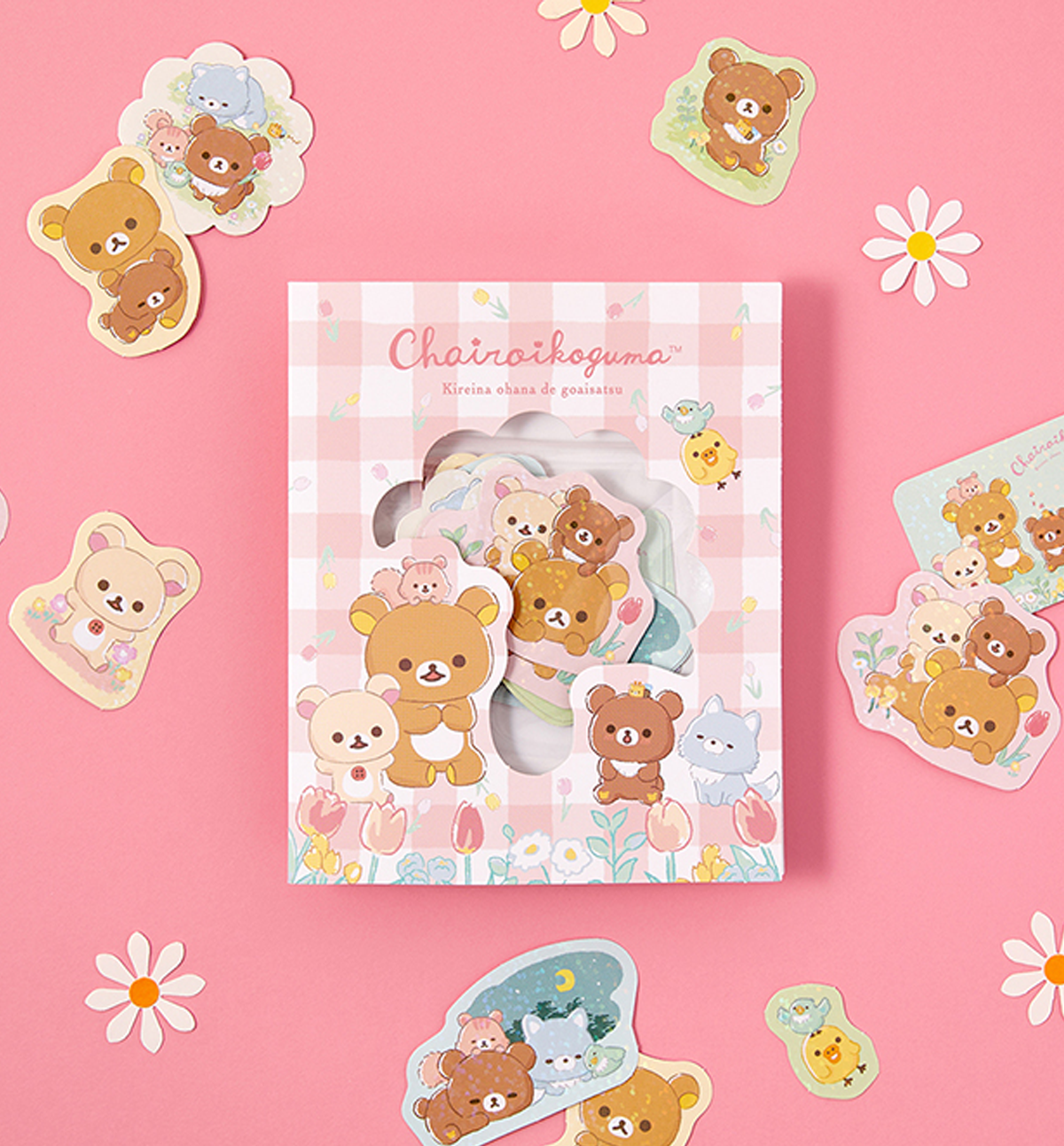 Rilakkuma Glitter Choiroikoguma Sticker Pack