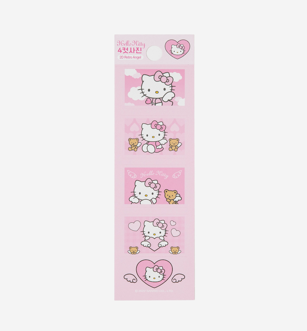 Hello Kitty 4Cut Photo Sticker [2D Retro Angel Pink]