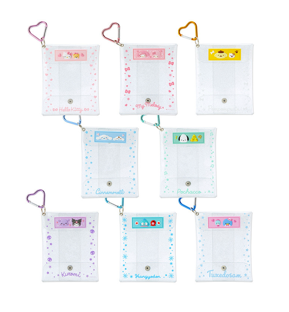 Sanrio Kuromi Hearts Clear Pouch