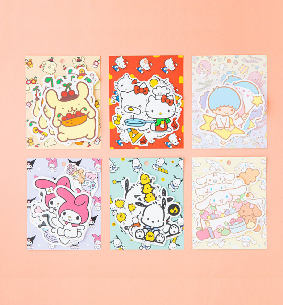 Sanrio characters Big sticker 2021_ Hello Kitty / Little Twin