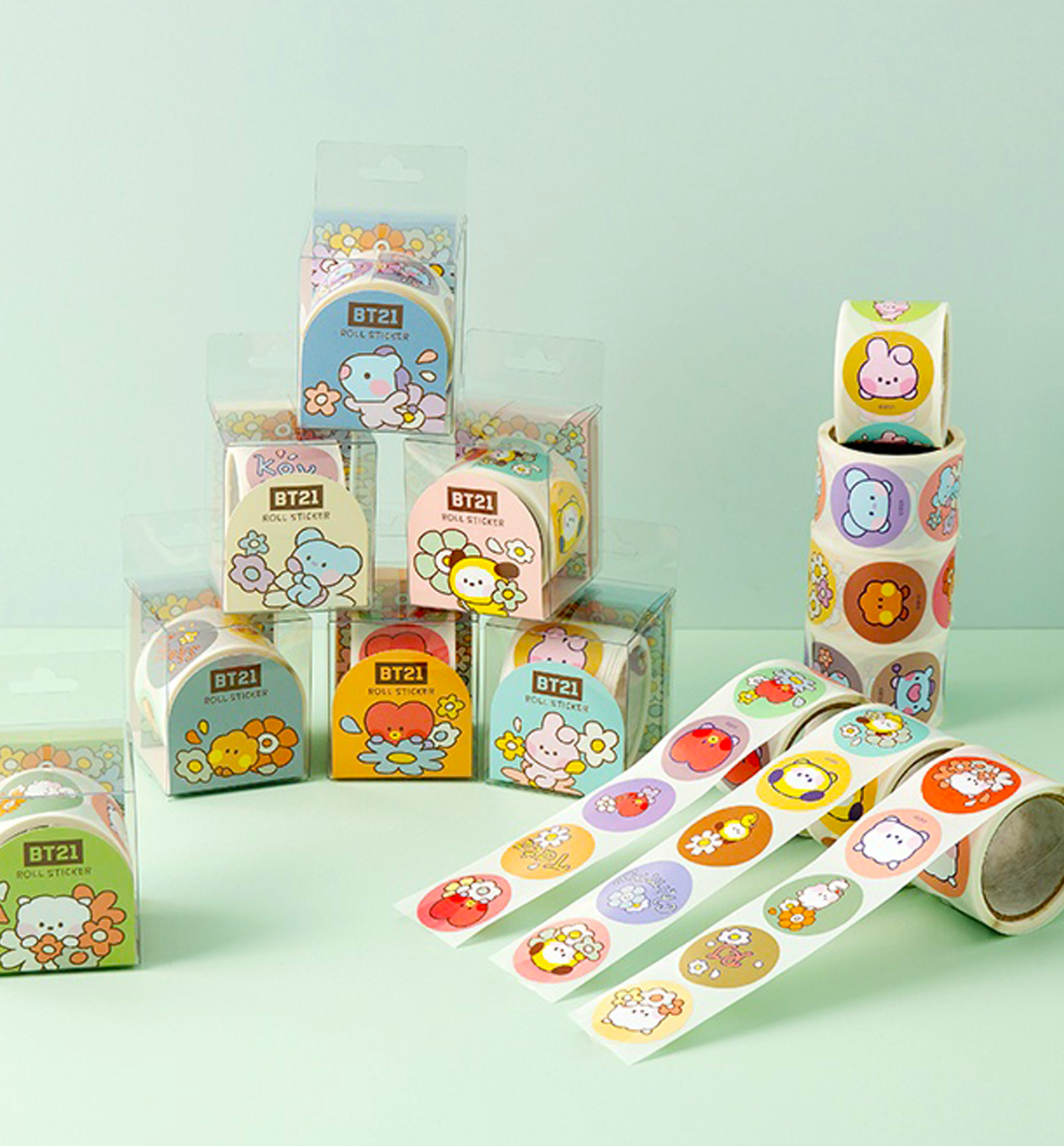 MochiThings: Rolling Alphabet Removable Sticker Set