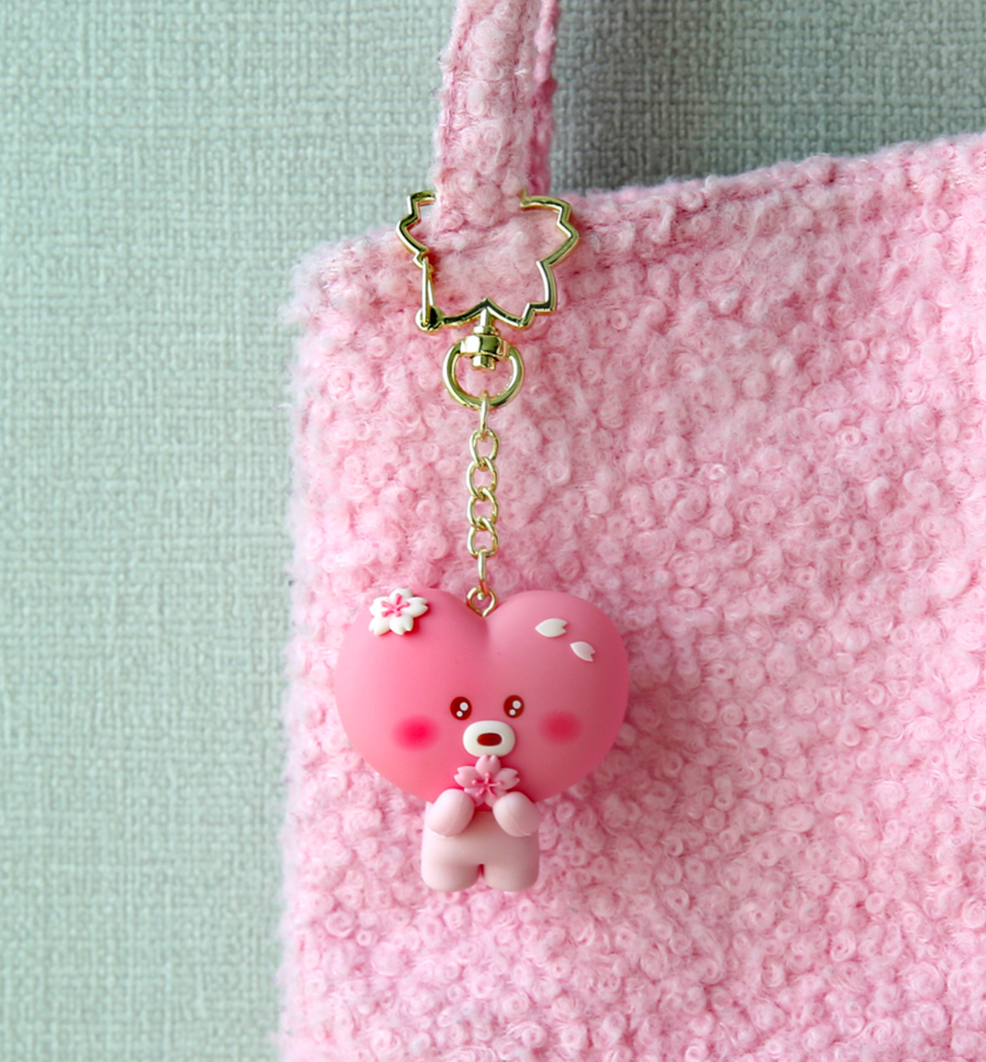 BT21 Cherry Blossom Figure Keyring [Tata]