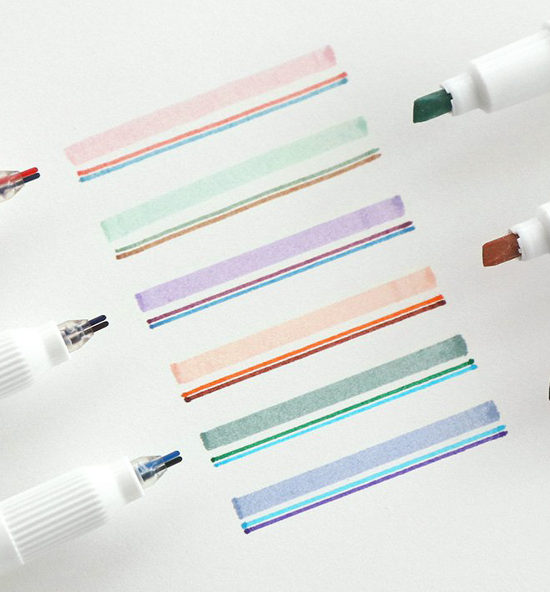 3 Double Line Color Pen Set Ver. 2