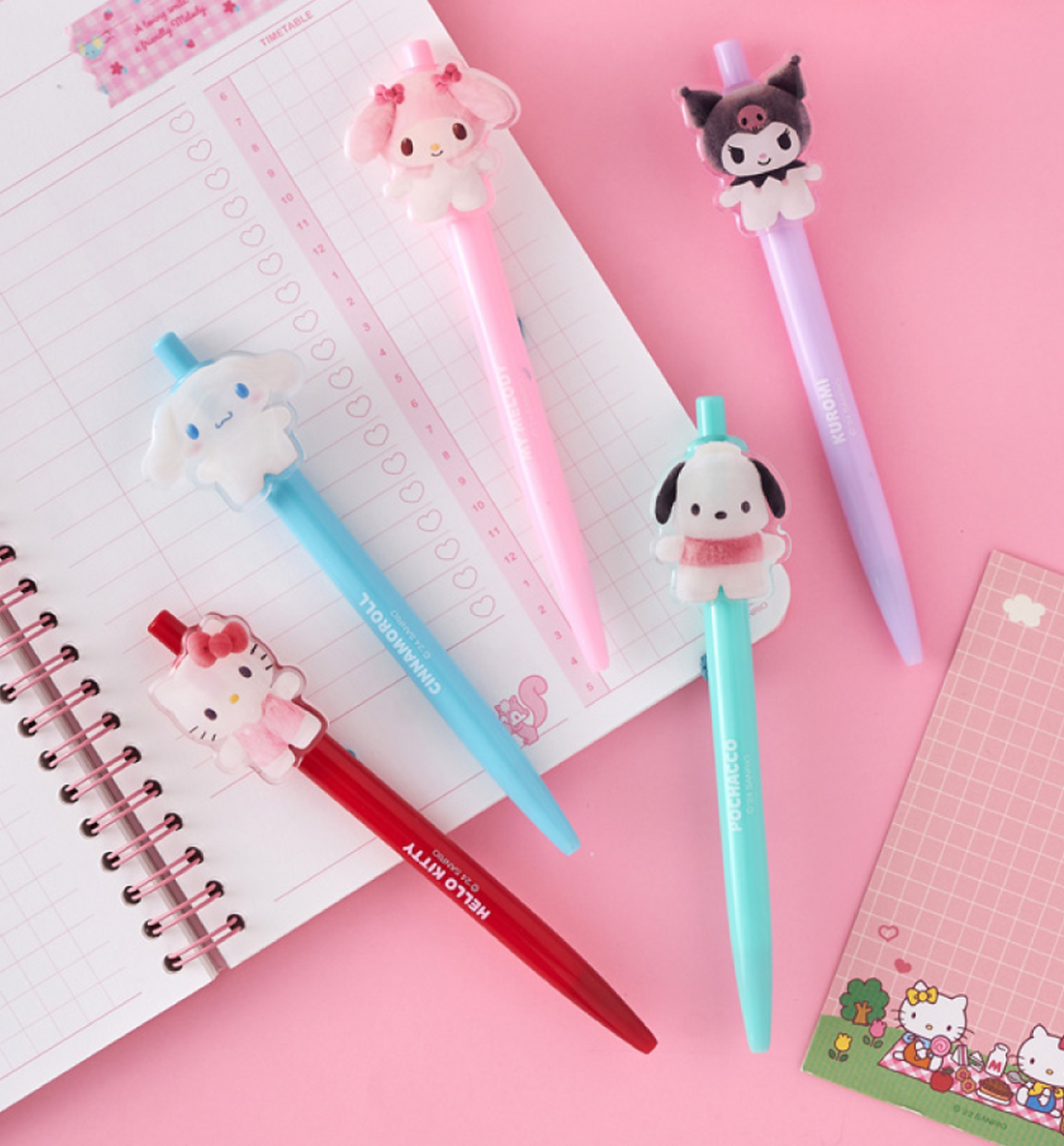 Sanrio Pompom Acrylic Gel Pen [5 Designs]