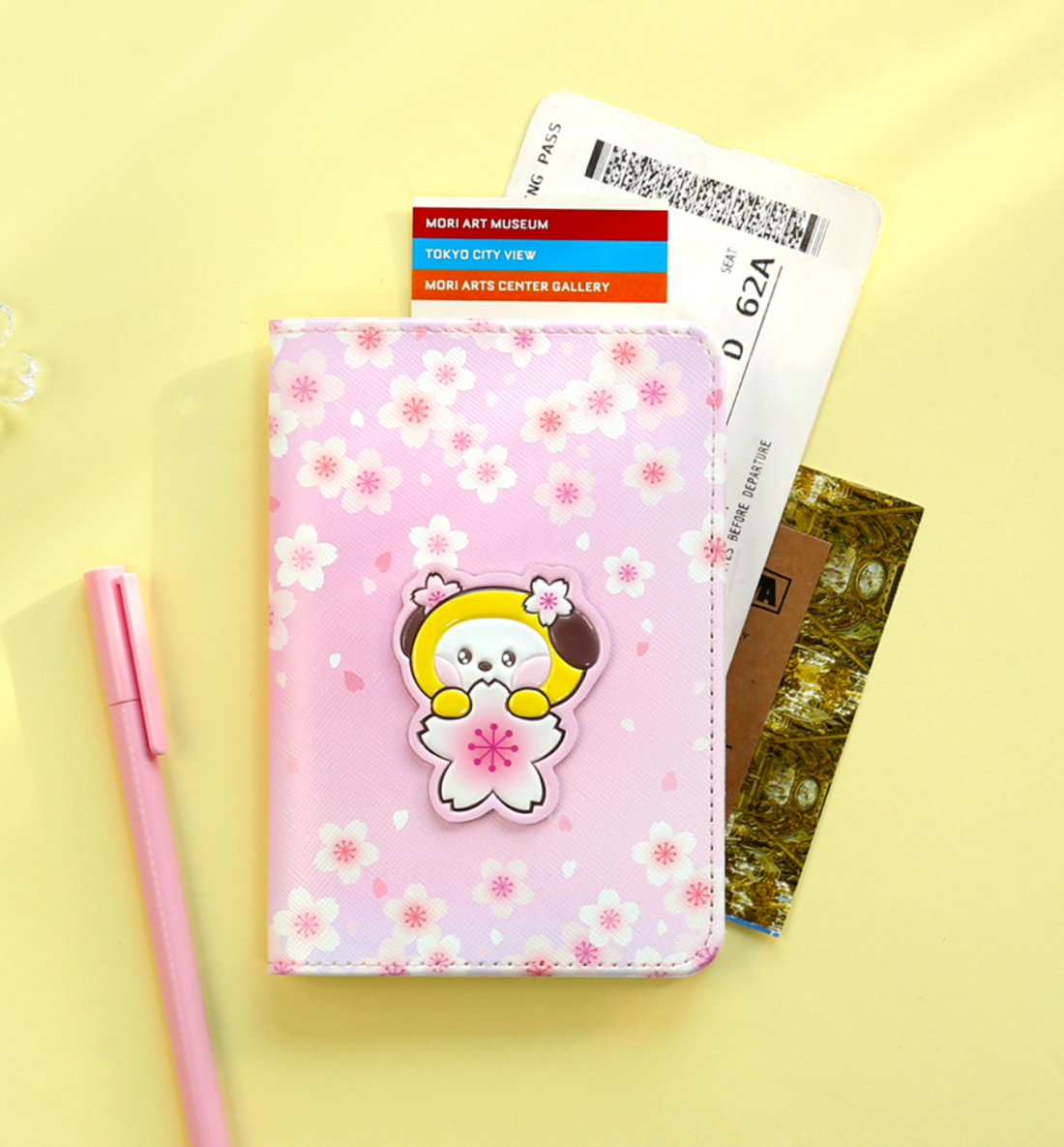 BT21 Cherry Blossom Passport Cover [Chimmy]