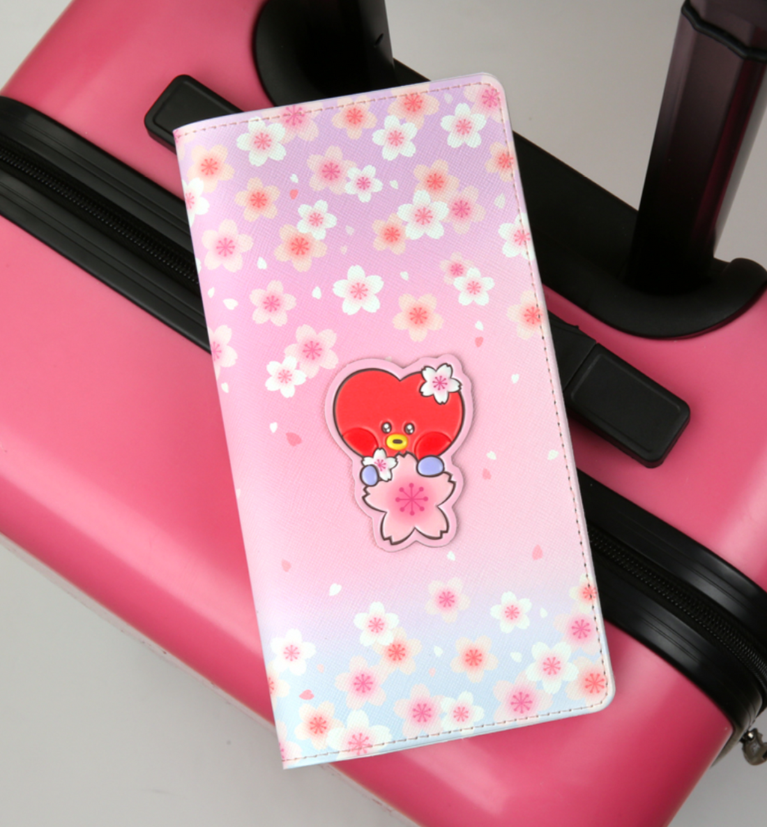 BT21 Cherry Blossom Large Passport Cover [Tata]