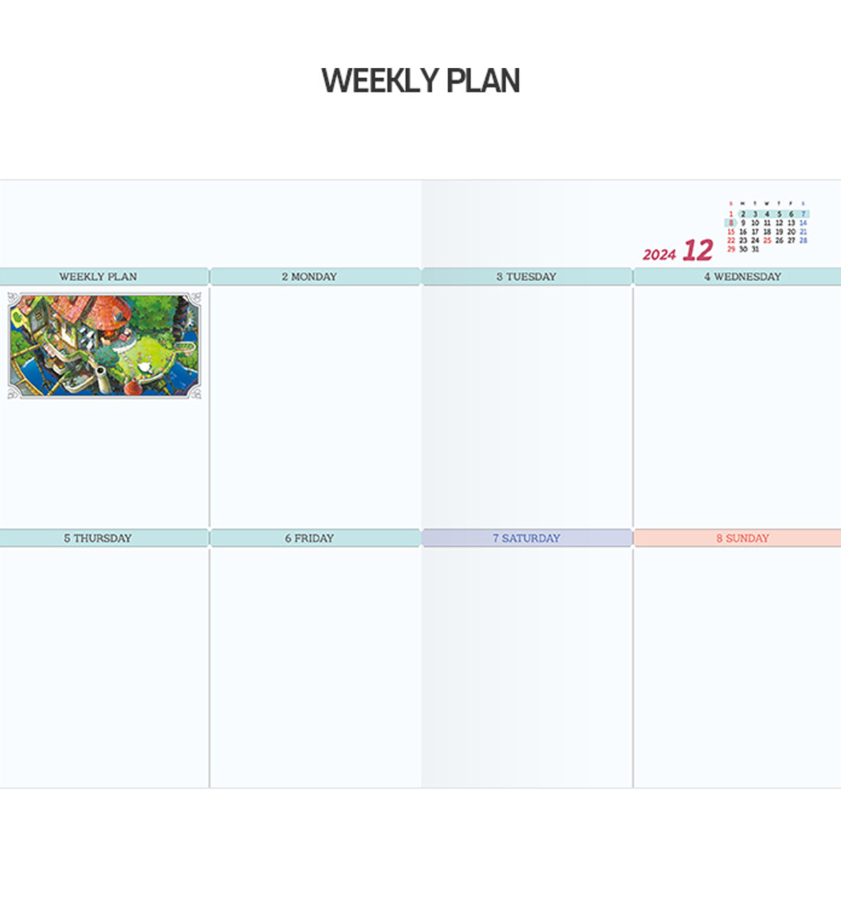 2024 Weekly Planner. Castle - Write To Me US