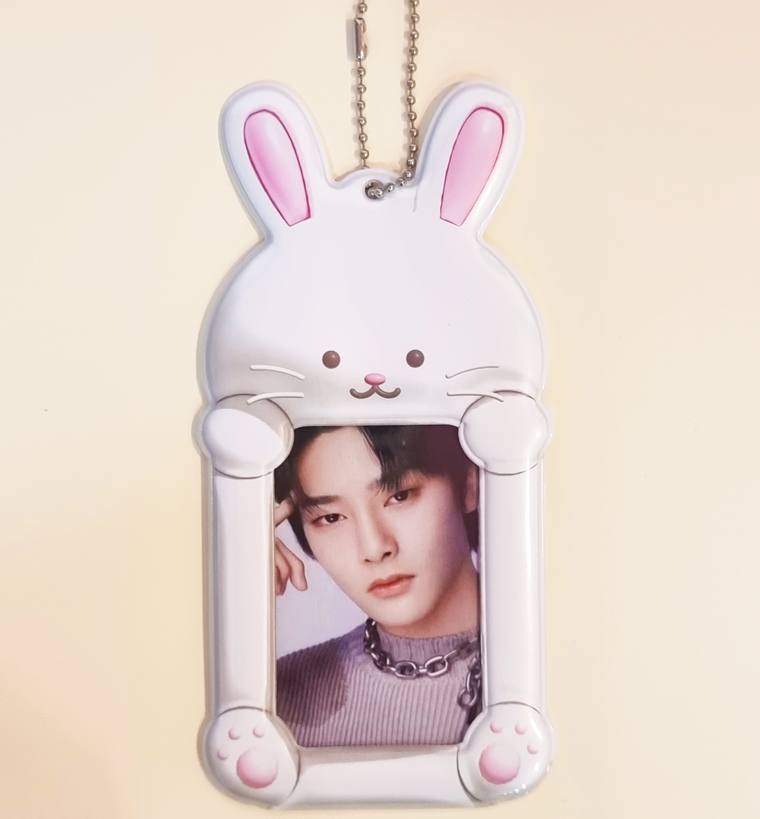 White Bunny Photocard Holder