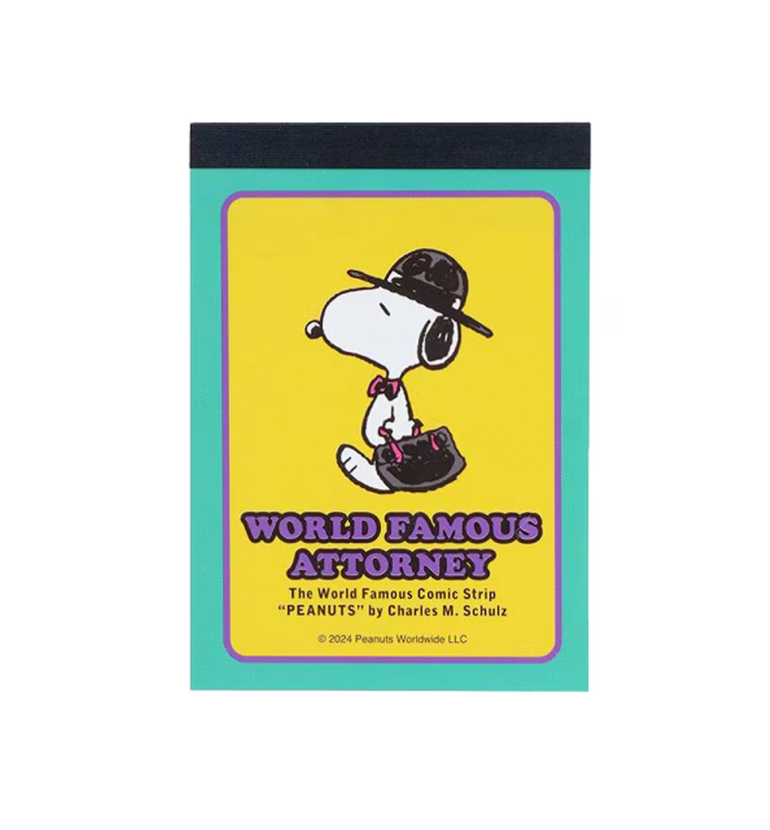 [JAPAN] Peanuts Snoopy Mini Memopad [World Famous Attorney]