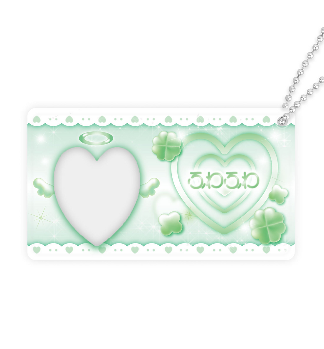 Clover Photo Holder Keyring