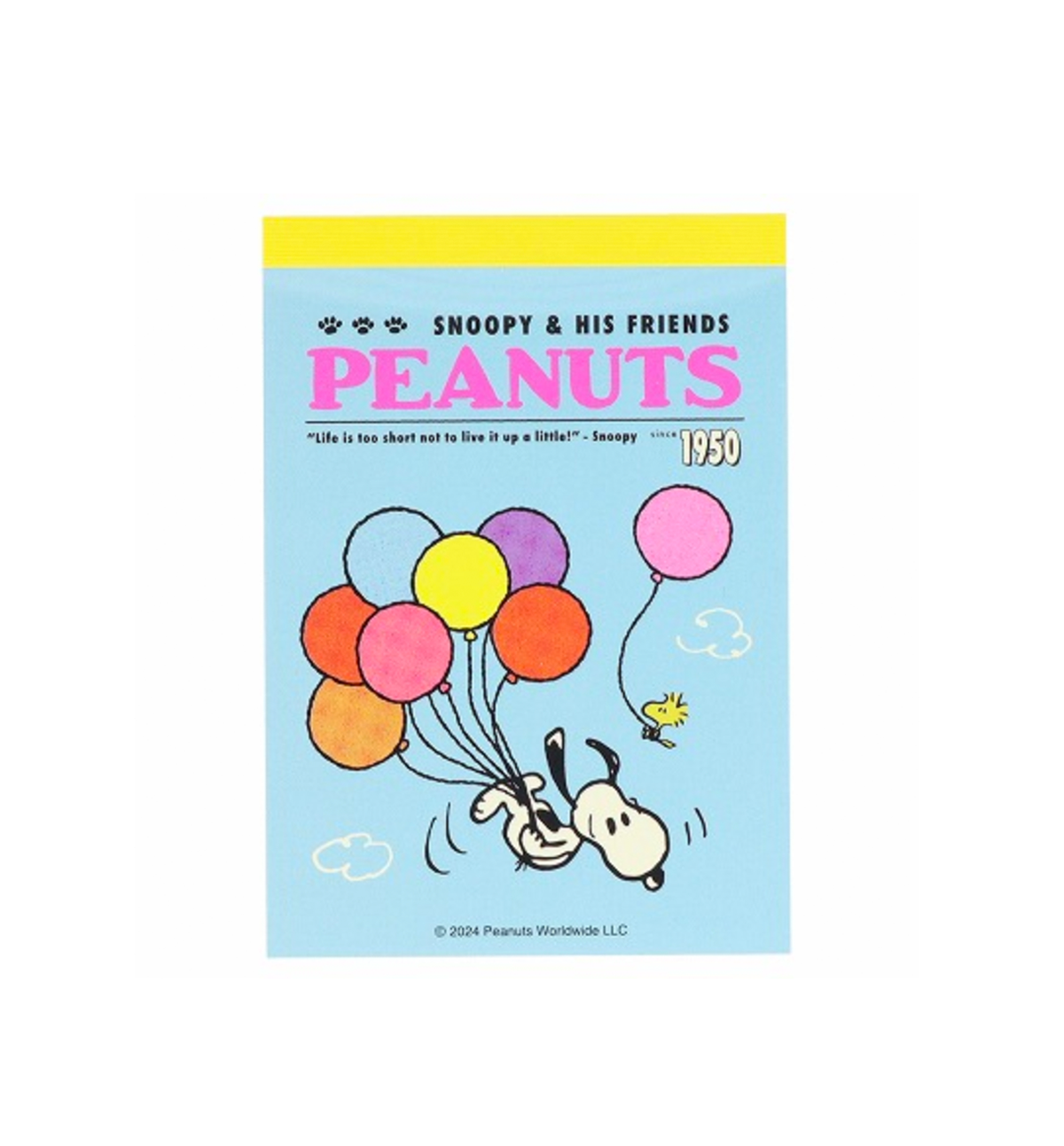 Peanuts Snoopy Mini Memopad [Snoopy Balloons]