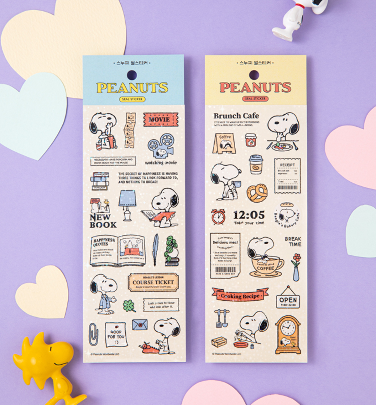 PEANUTS® Snoopy and Woodstock Easter Sticker Pack -58 Designs, 2