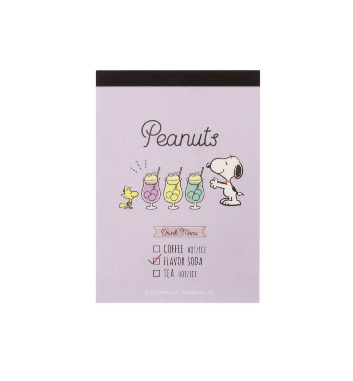 Peanuts Snoopy Mini Memopad [Drink Menu]