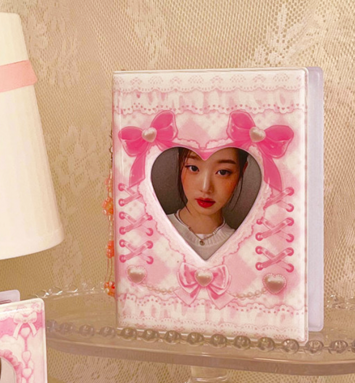 Pink Lace Photocard Collect Book Polaroid Album [Princess Club]