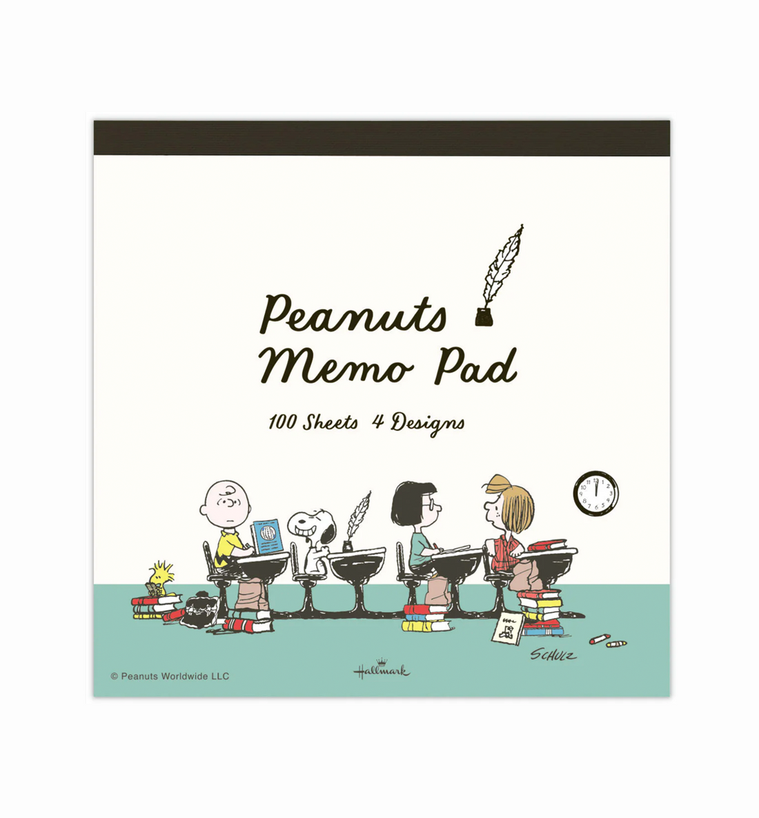 [JAPAN] Peanuts Snoopy Stay Positive Memopad [Green]