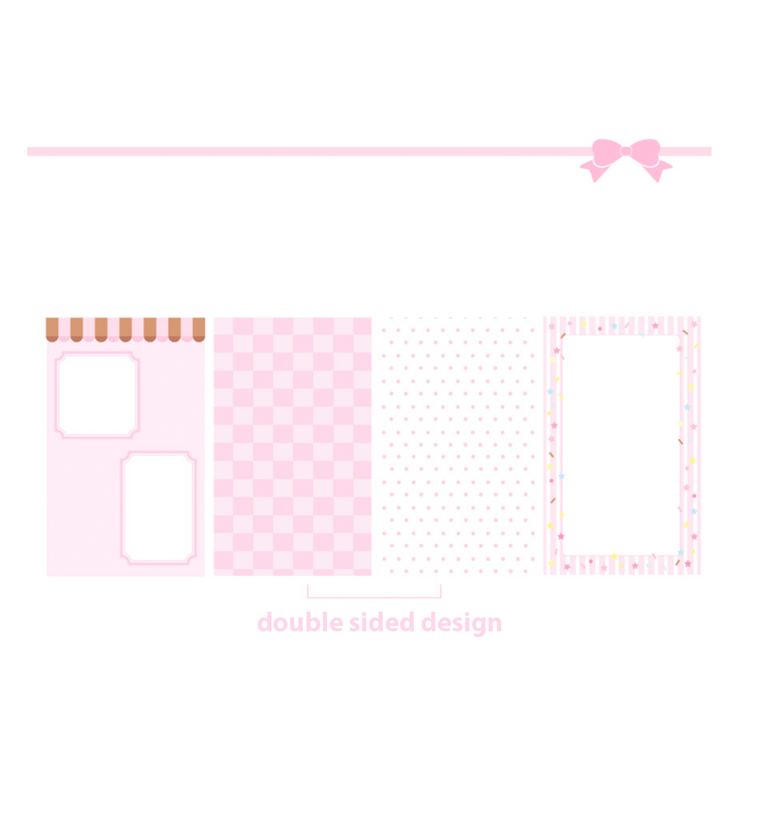 A6 Pink Sweets Paper Refill