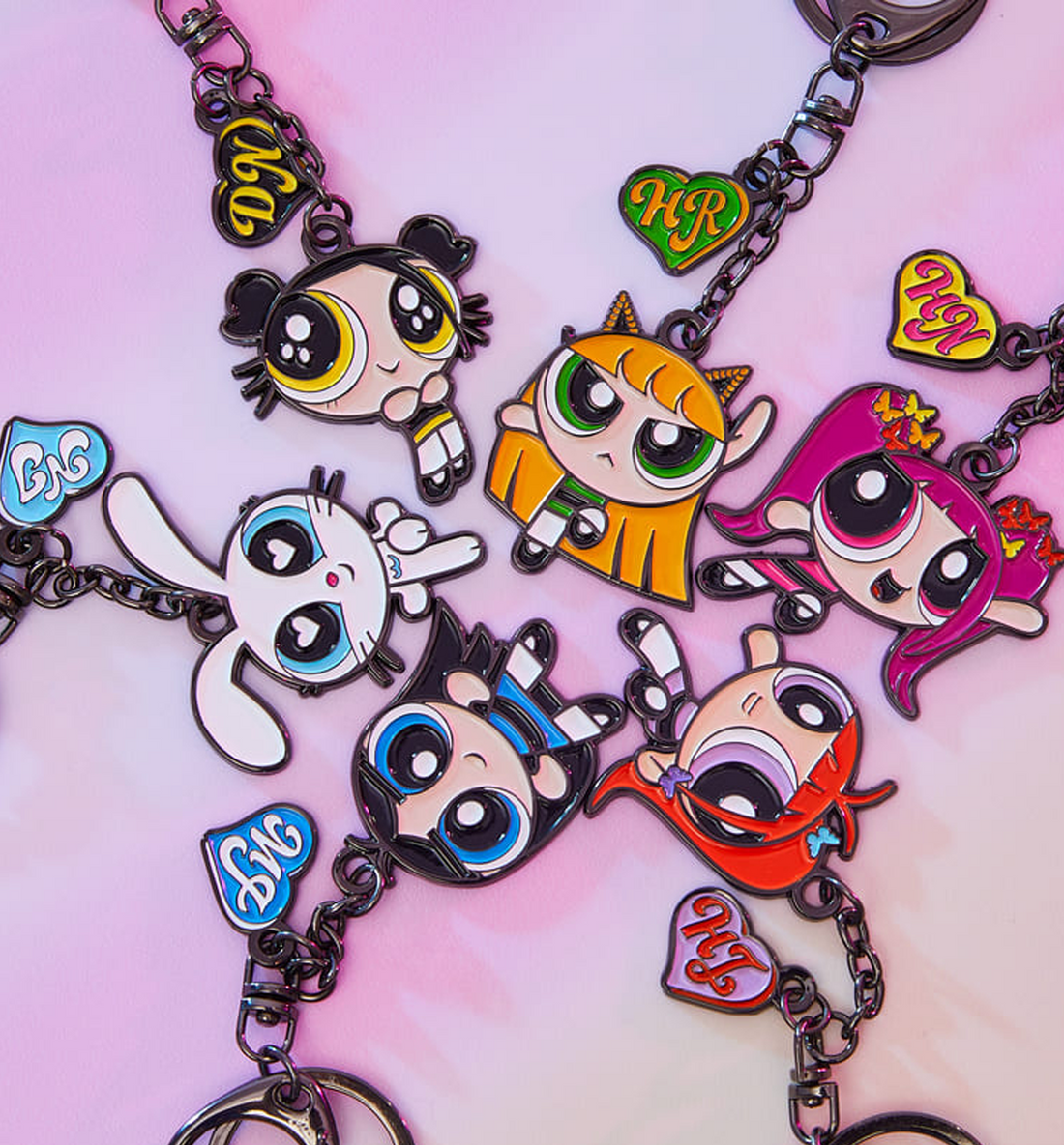 The PowerPuff Girl x NewJeans Metal Keyring [Limited Edition]