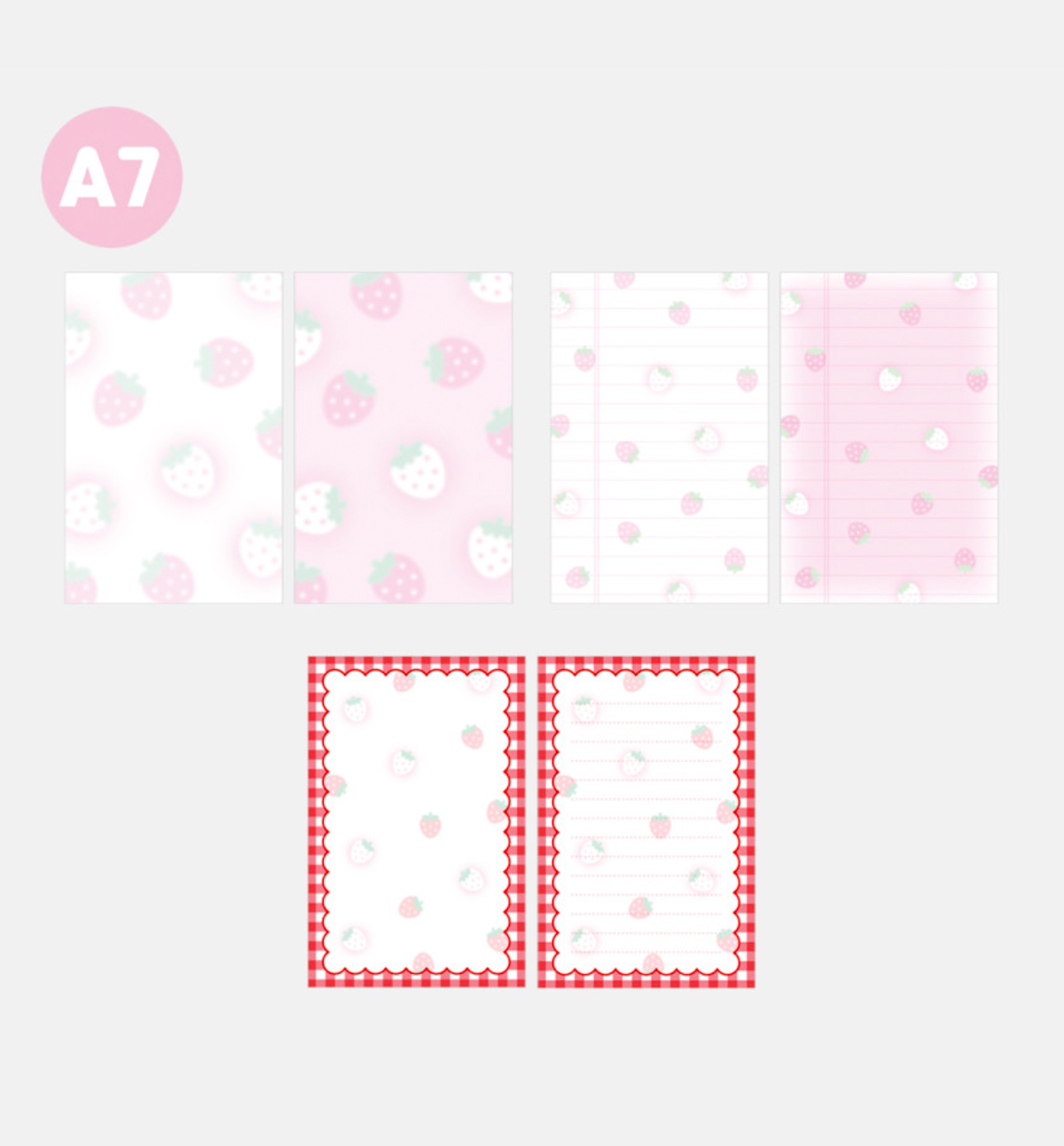 A7 Pretty Strawberry Paper Refill