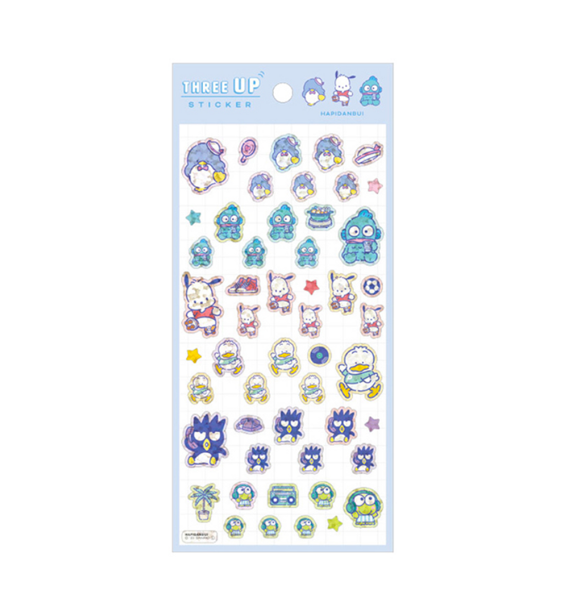 Sanrio Sparkling Hologram Sticker [Blue]