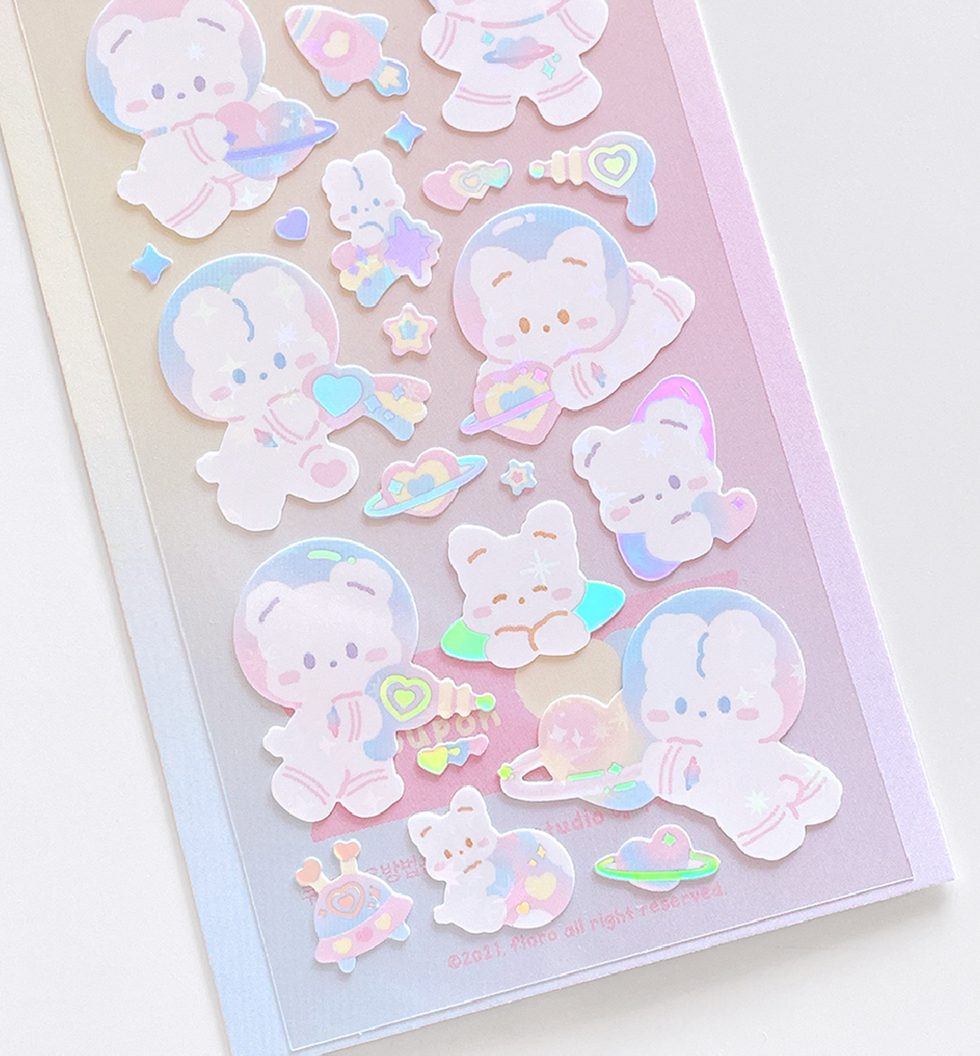 Heart Planet Seal Sticker