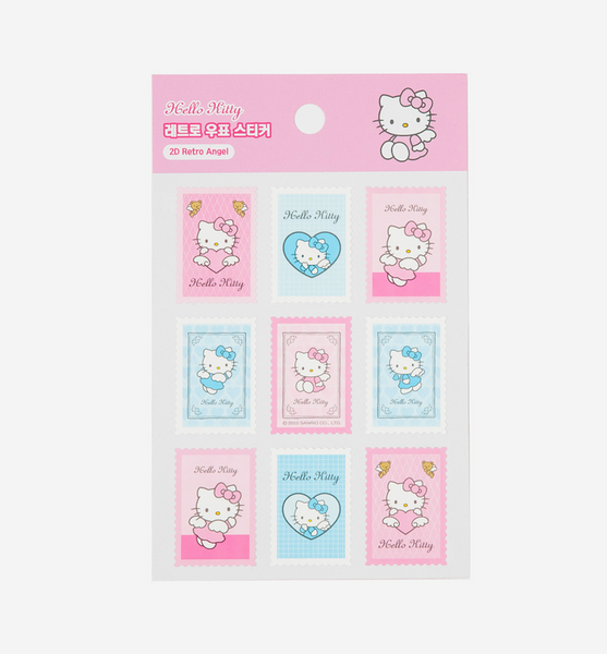 Hello Kitty Photocard Frame & Sticker Ver.2 [2D Retro Angel Pink]