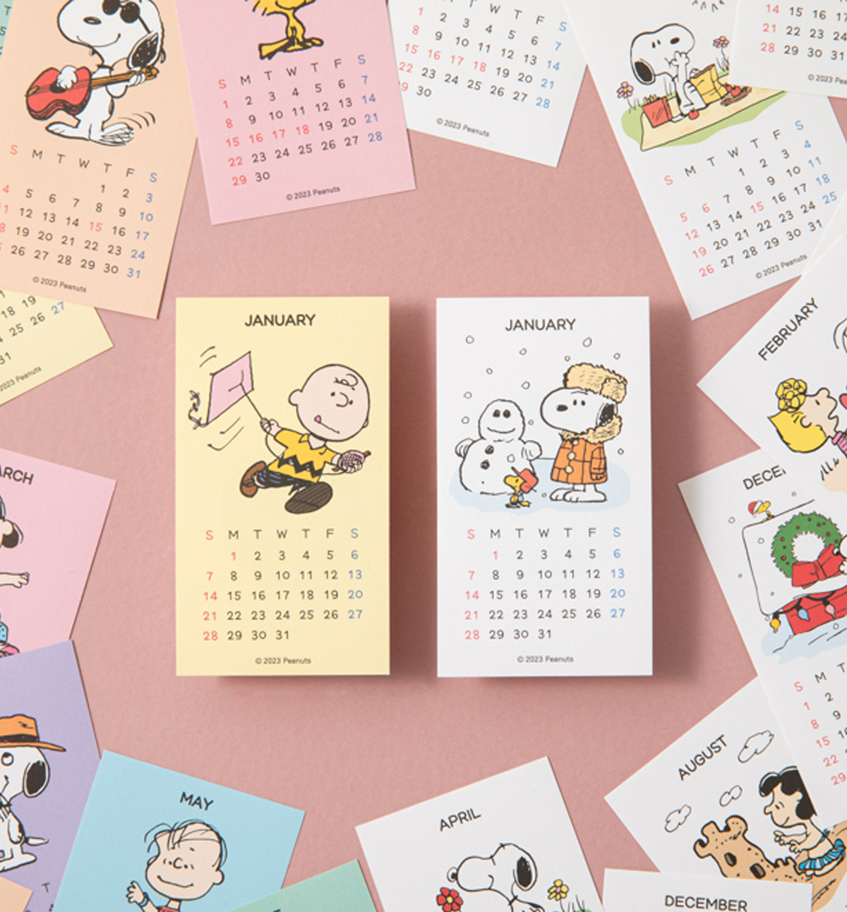 2024 Peanuts Sticker Calendar