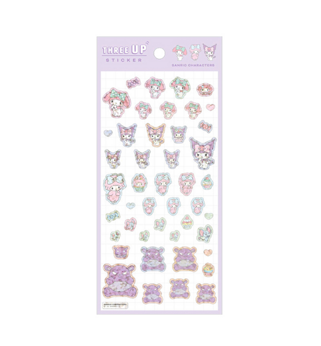 Sanrio Sparkling Hologram Sticker [Purple]