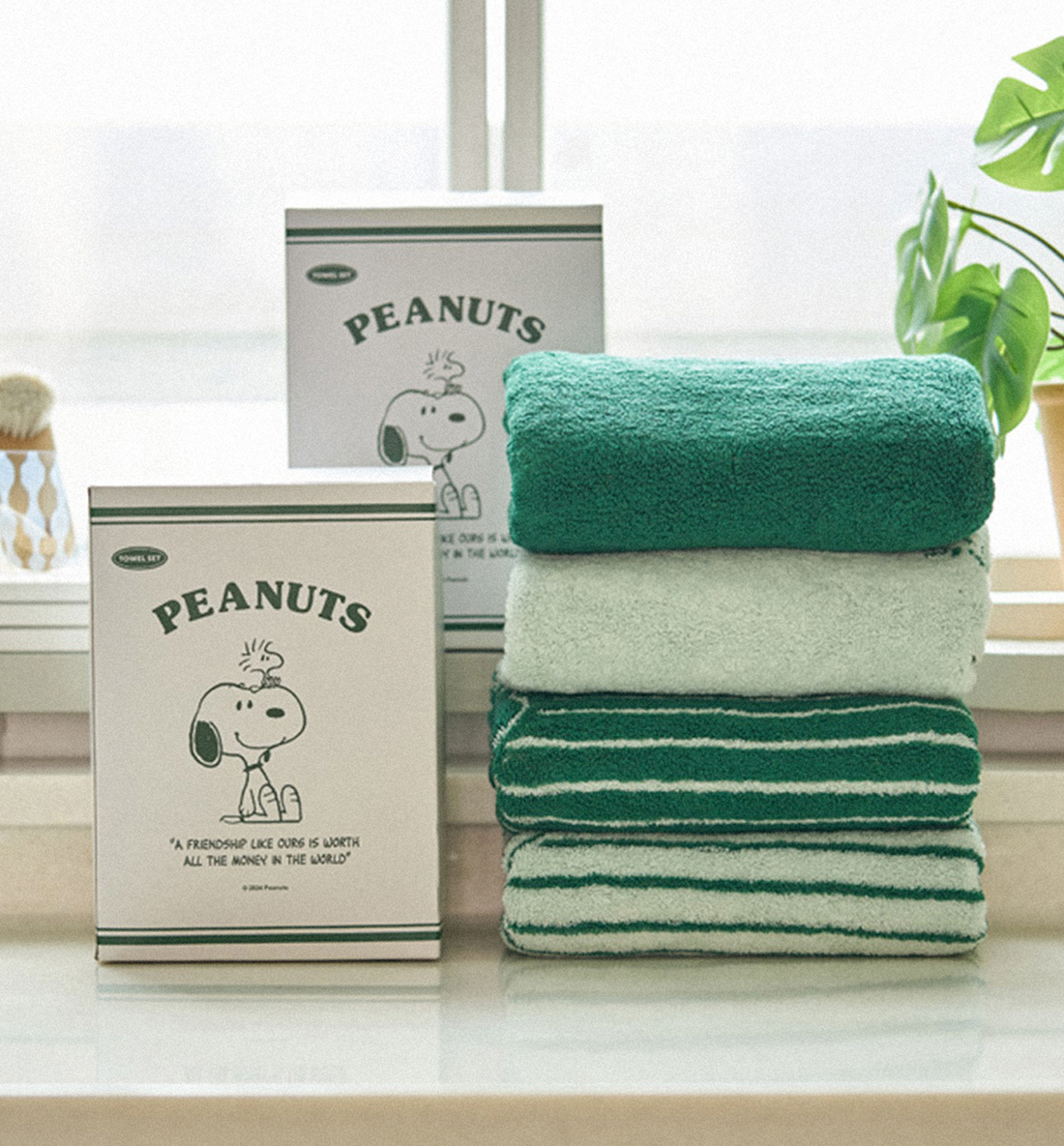 Peanuts Snoopy Evergreen Towel Set