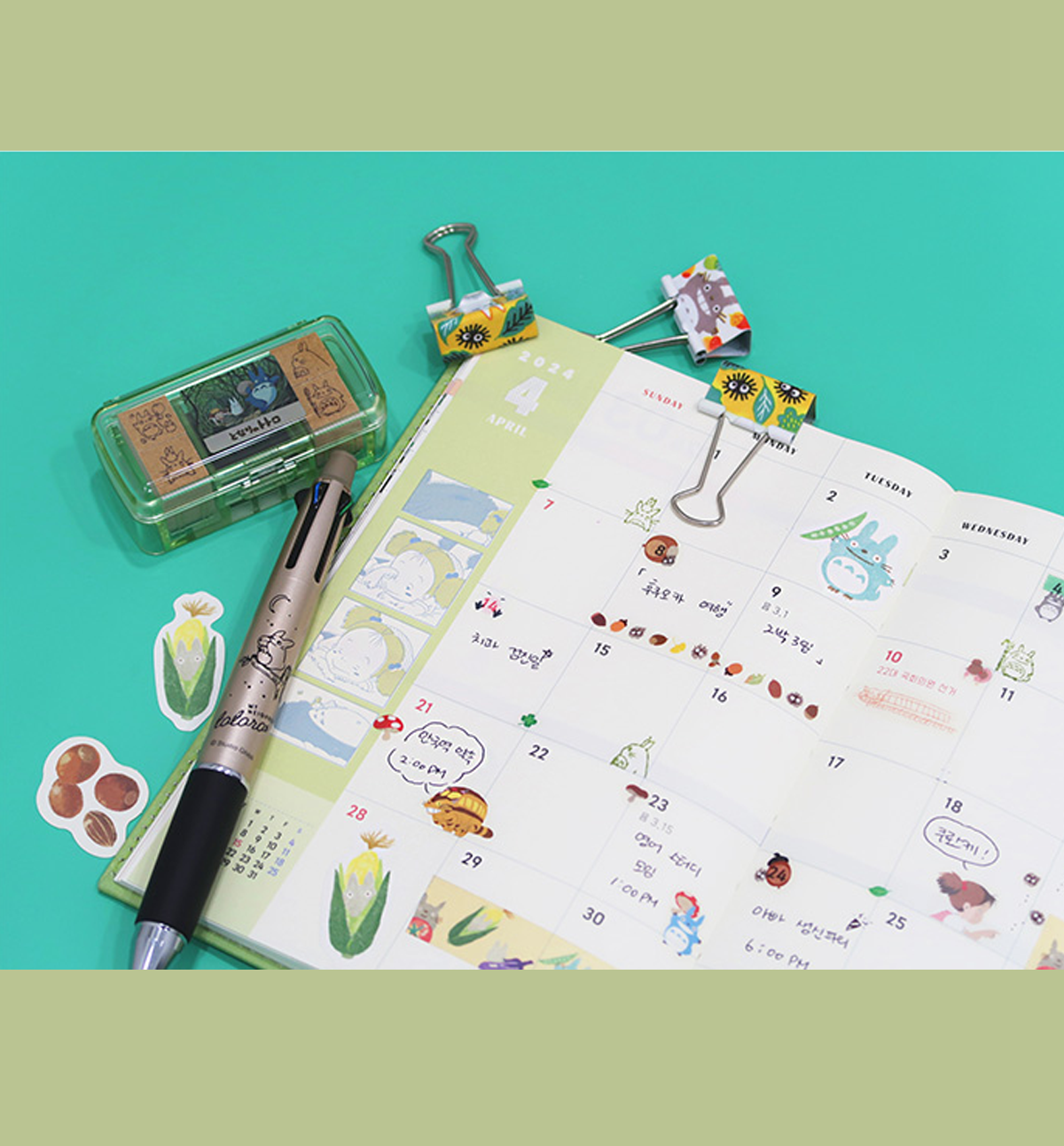 Totoro Mini Planner Sticker Set – Plan N Stick