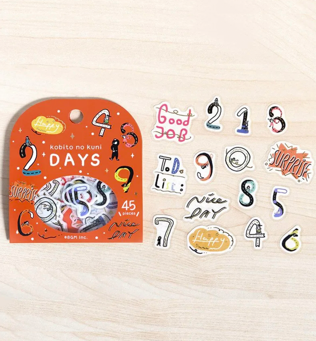 Days Kobito No Kuni Seal Sticker [Gold Stamping]