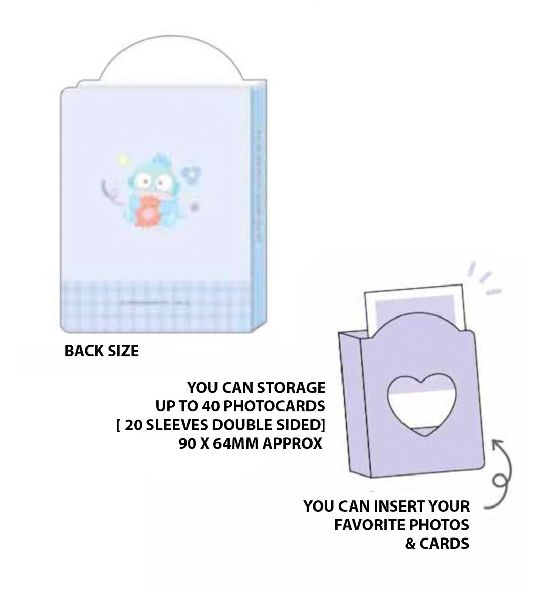 Sanrio PIC TOO Photocard Collect Book [Hangyodon]