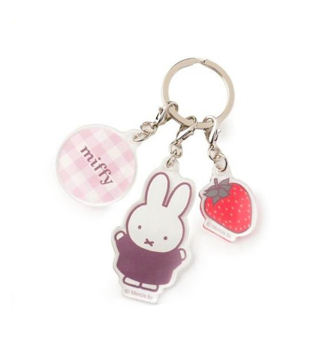 Miffy Acrylic Keyring [Strawberry Chocolate]