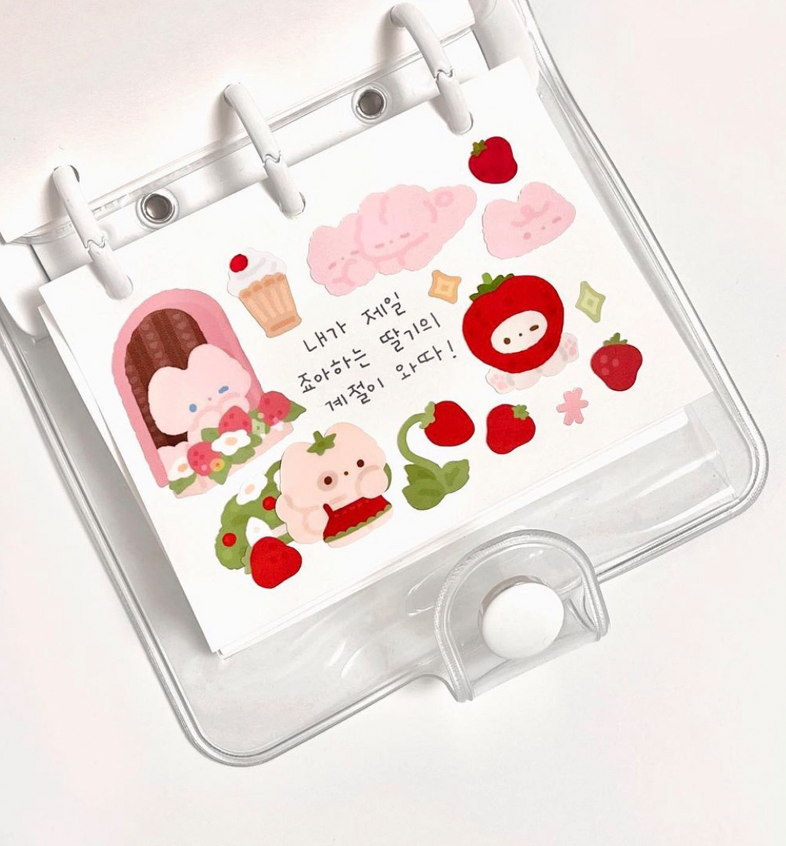 Strawberry Seal Sticker