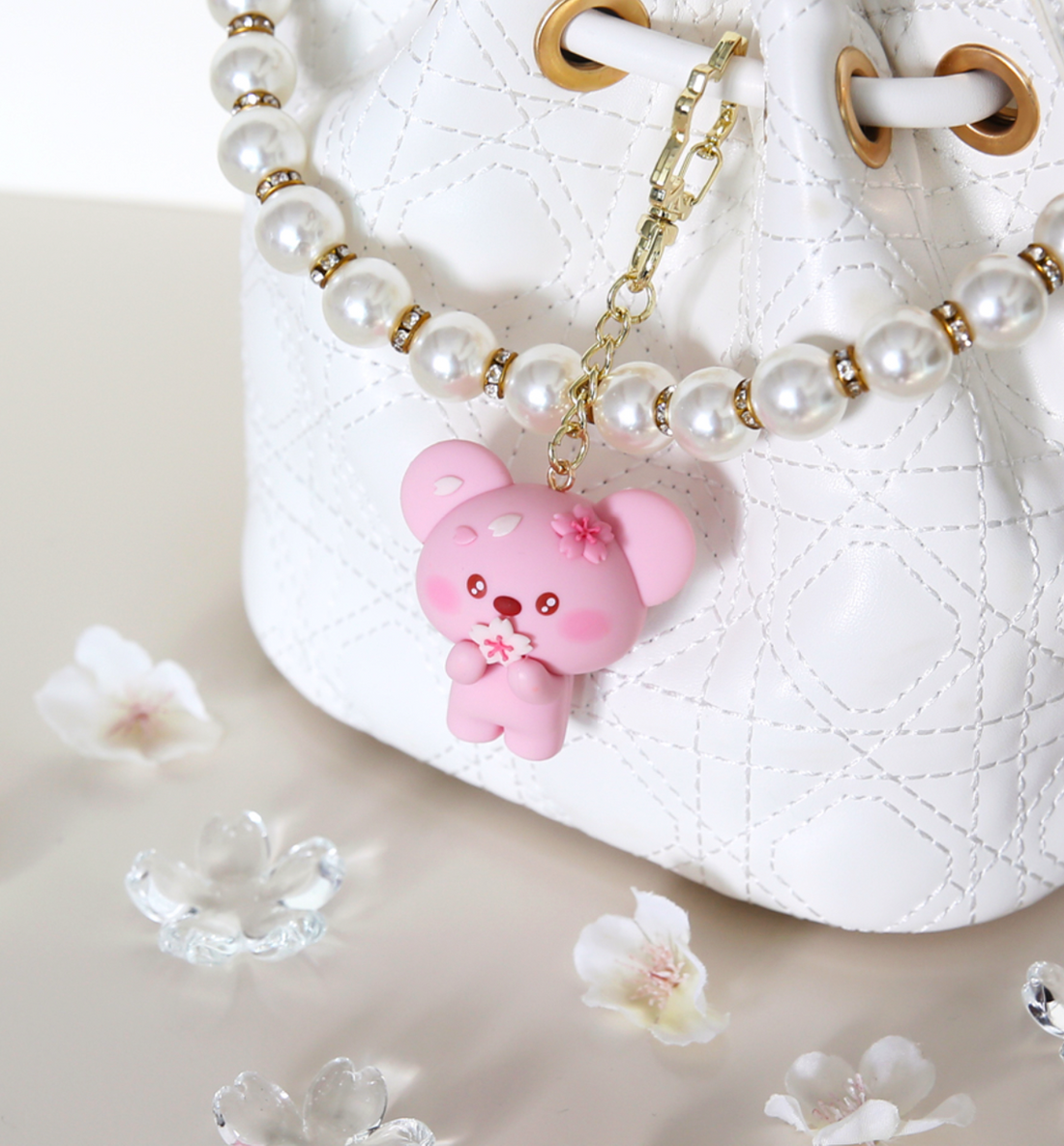 BT21 Cherry Blossom Figure Keyring [Koya]