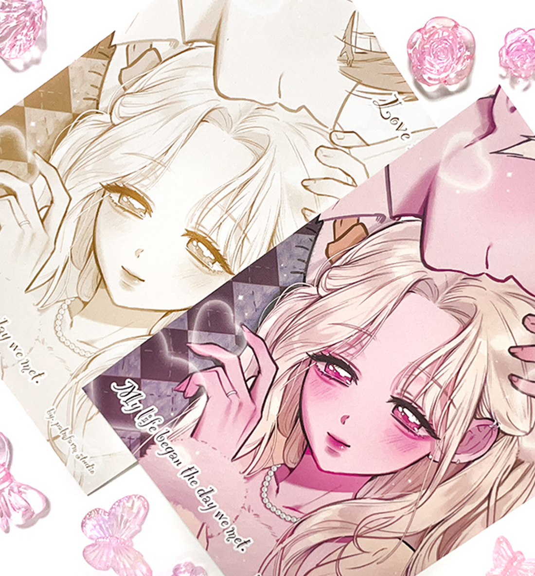 Wonderland Puppies Dallae x Mad Hatter Postcard