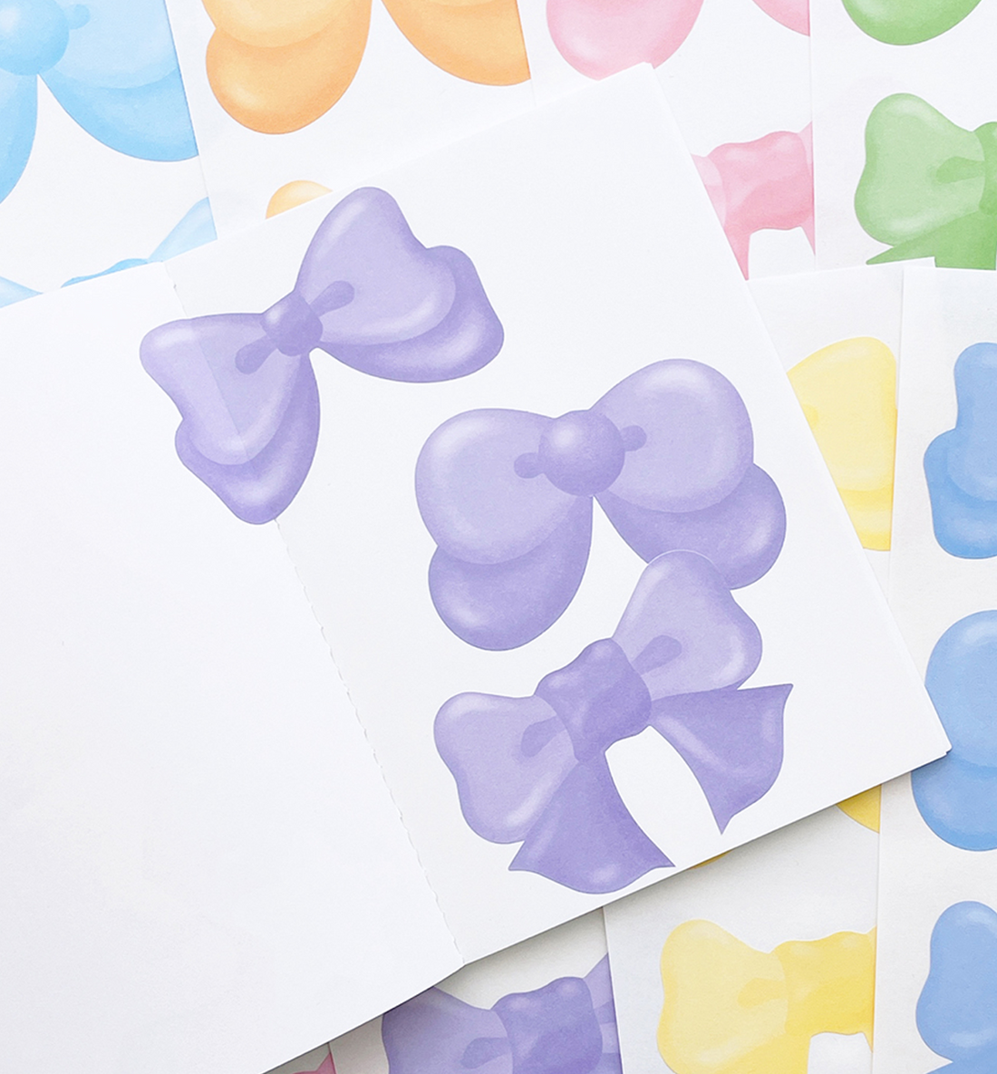 Ribbon Paper Sticker Set