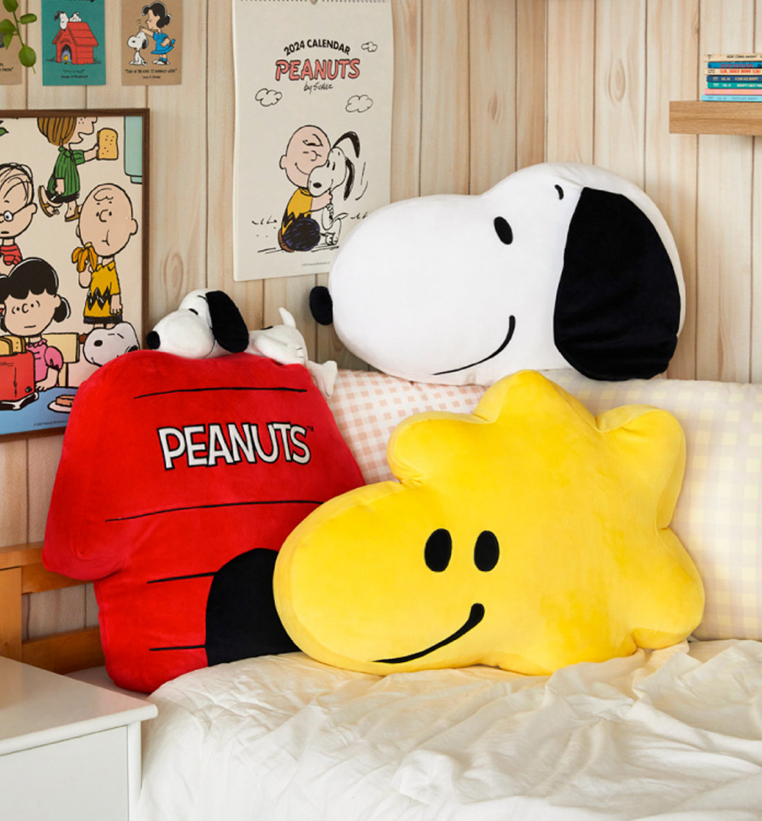 Peanuts Face Cushion [Snoopy's House]