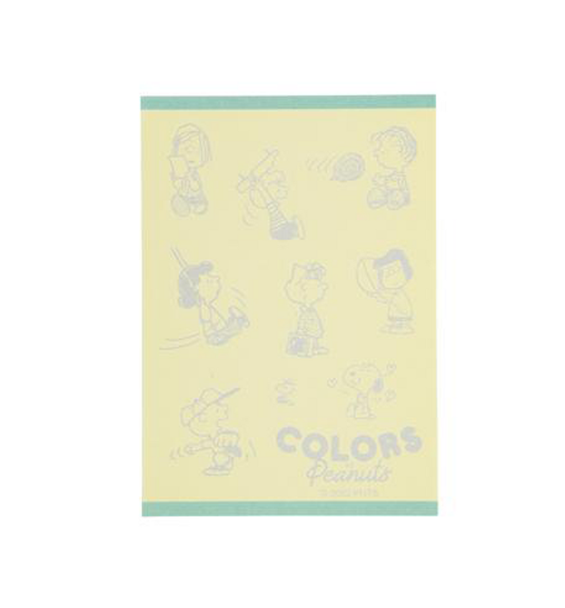 [JAPAN] A7 Peanuts Snoopy Colors Memopad [Cream]