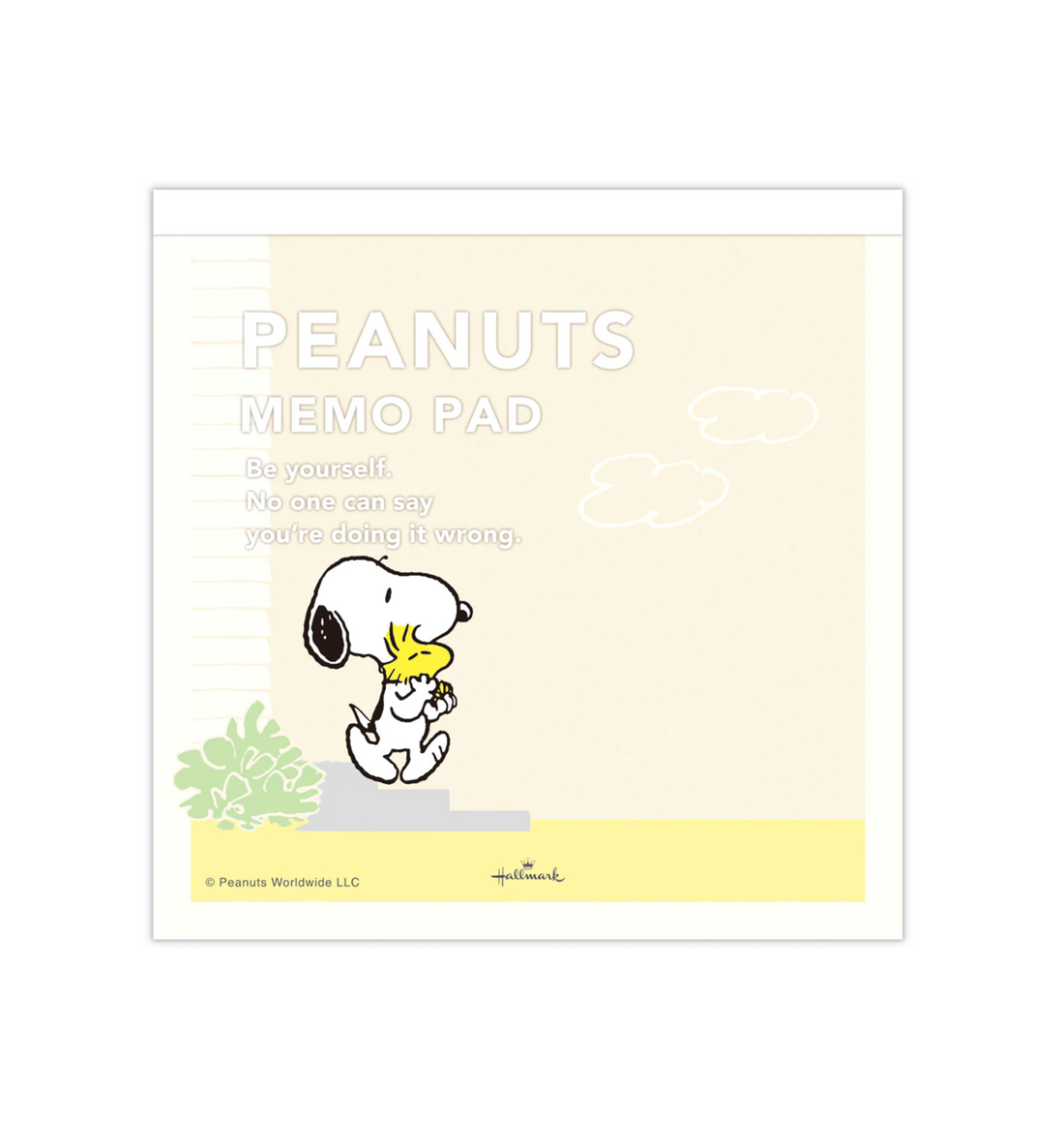 [JAPAN] Peanuts Snoopy Be Yourself Memopad [Yellow]