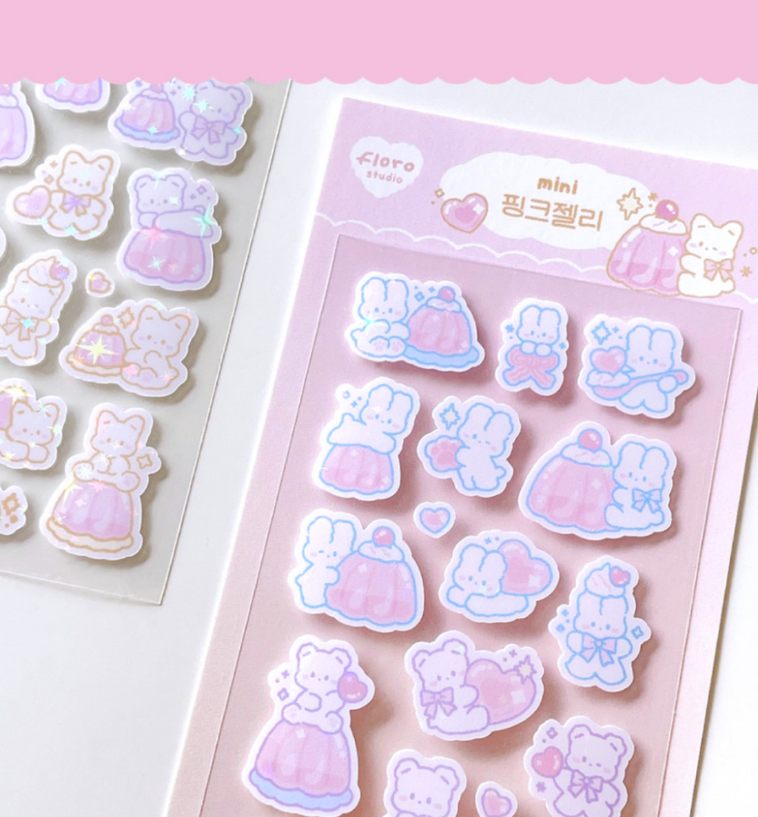 Mini Pink Jelly Seal Sticker