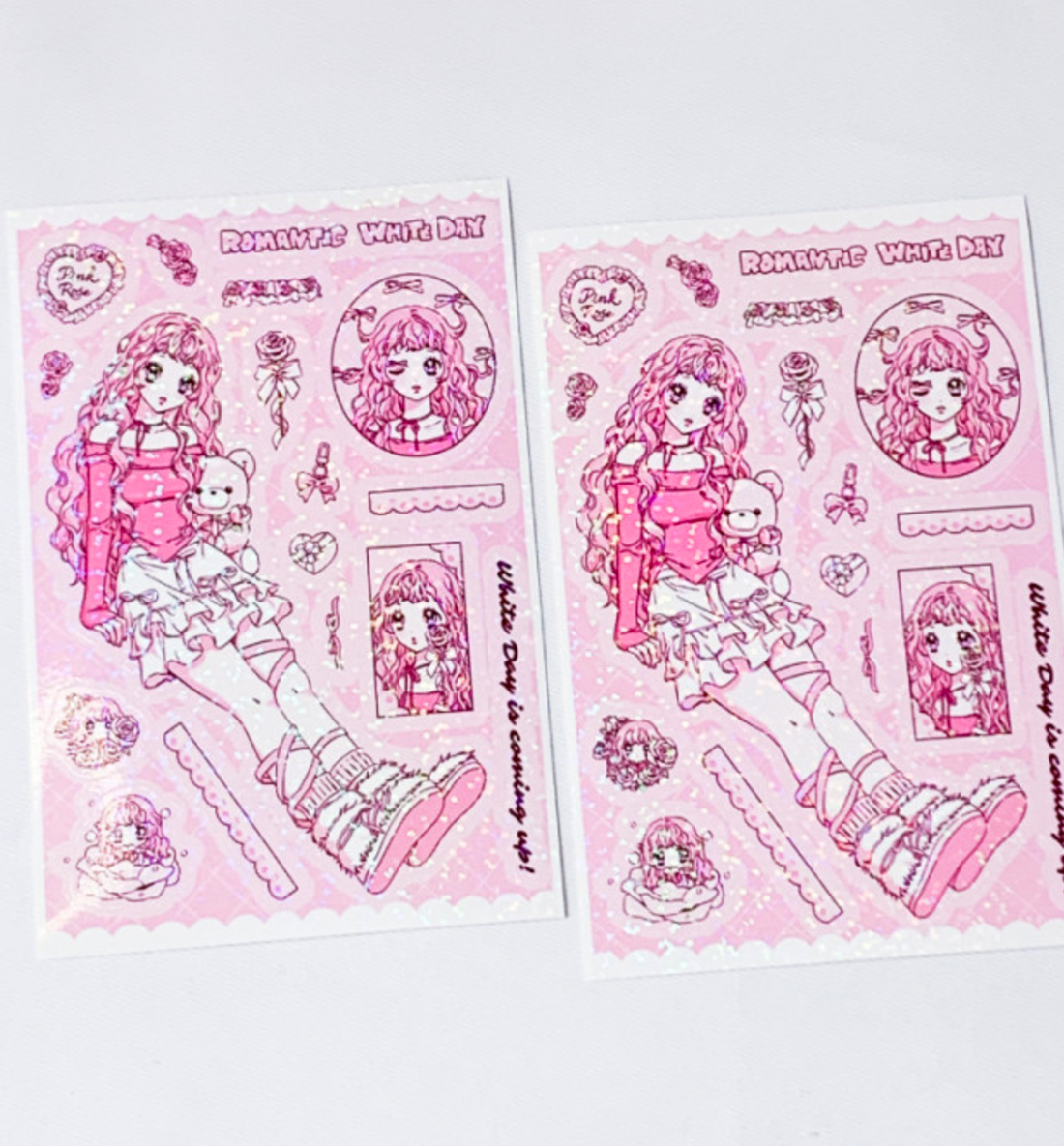 Pink Rose Seal Sticker