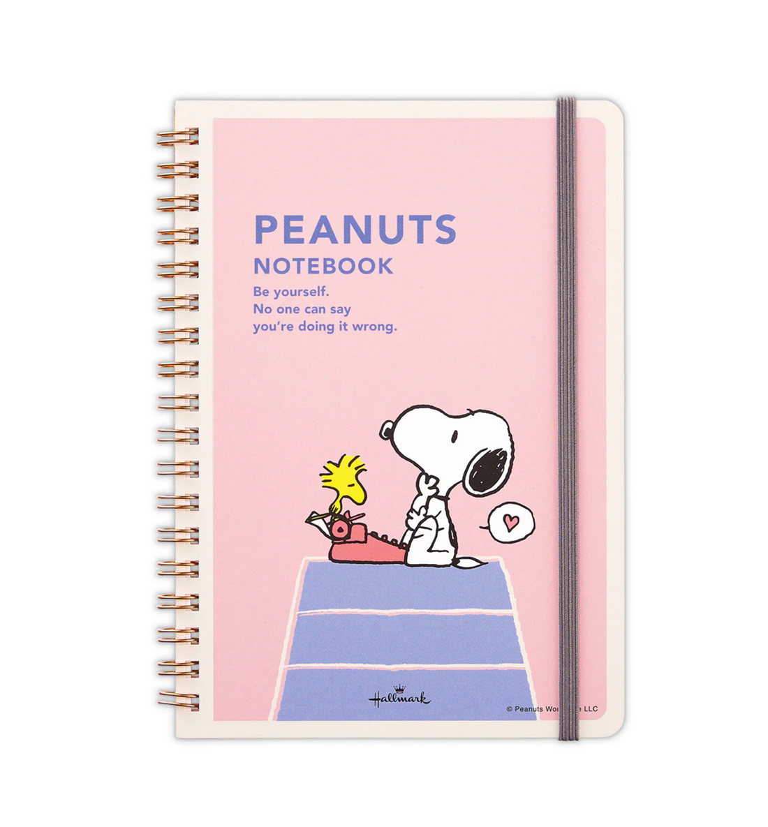 [JAPAN] B6 Peanuts Snoopy Be Yourself Ring Notebook [Pink-Lined]