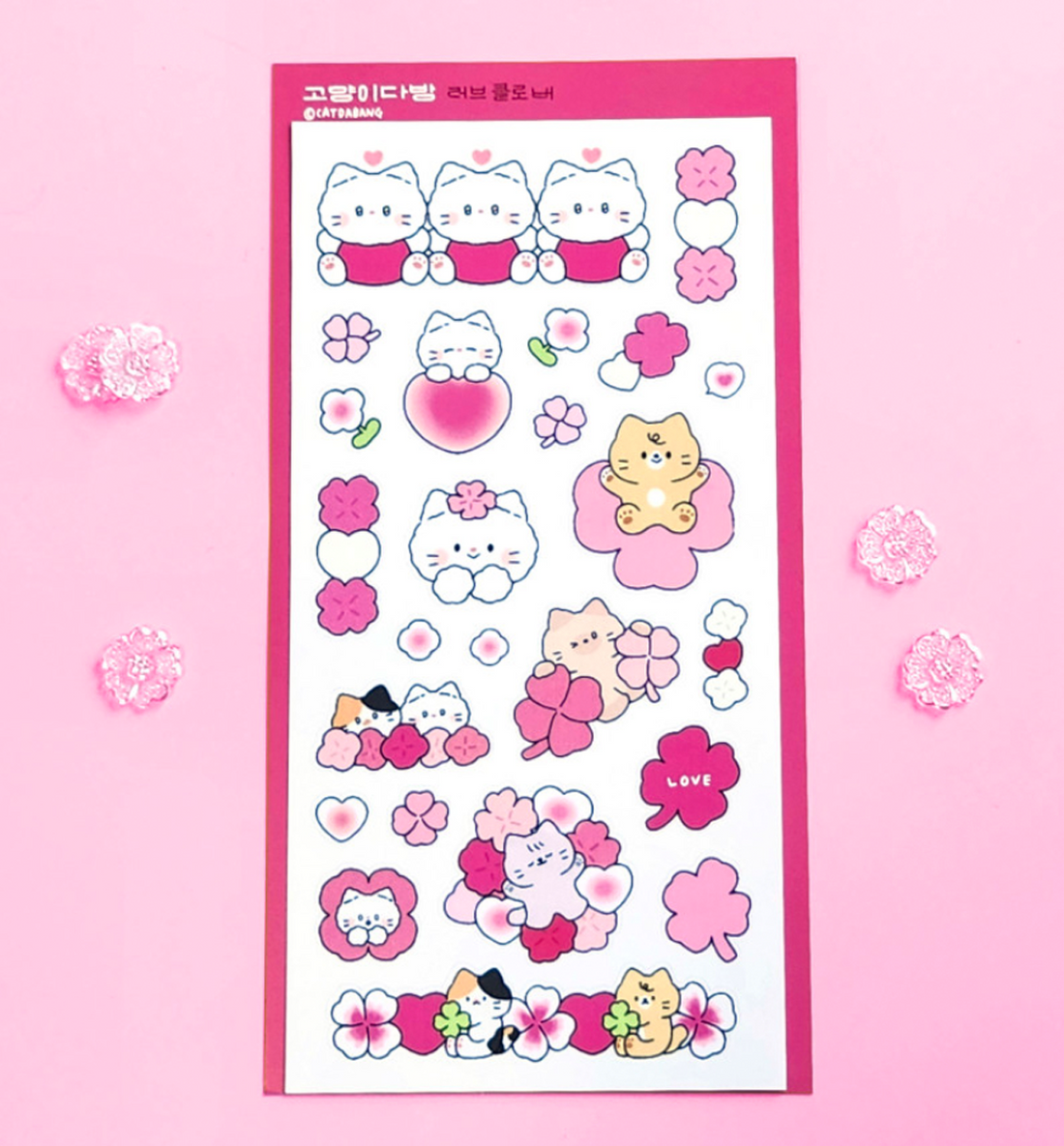 Love Clover Seal Sticker