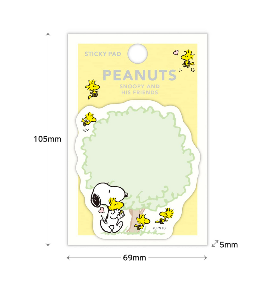 [JAPAN] Peanuts Snoopy Sticky Notes [Woodstock/Yellow]