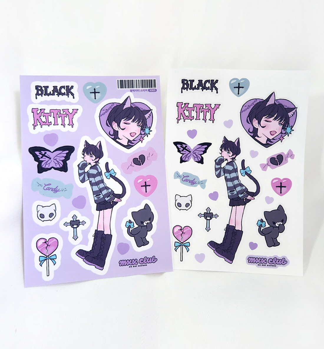 Black Kitty Sticker