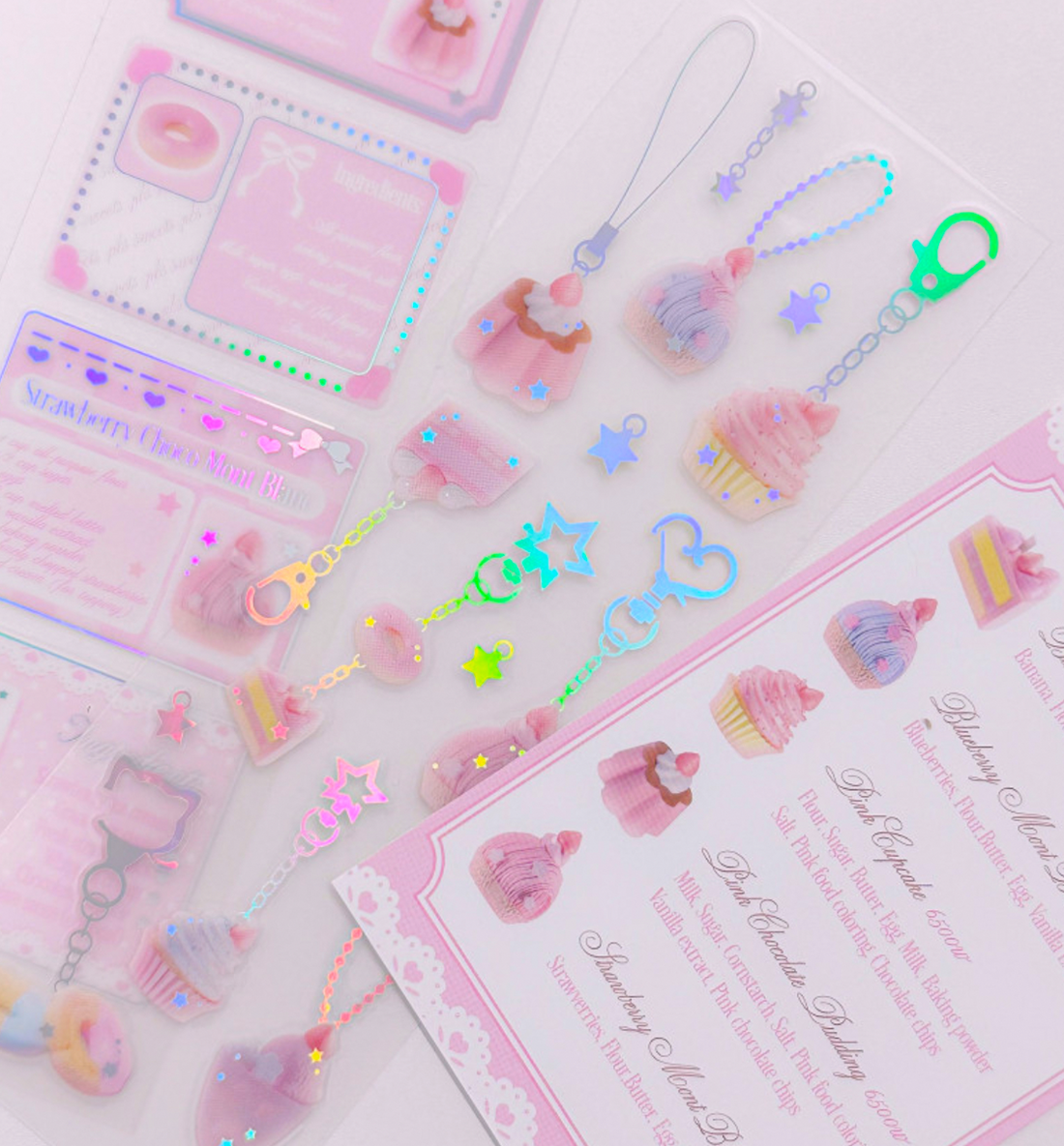 Sweets Miniature Keyring Beads Seal Sticker