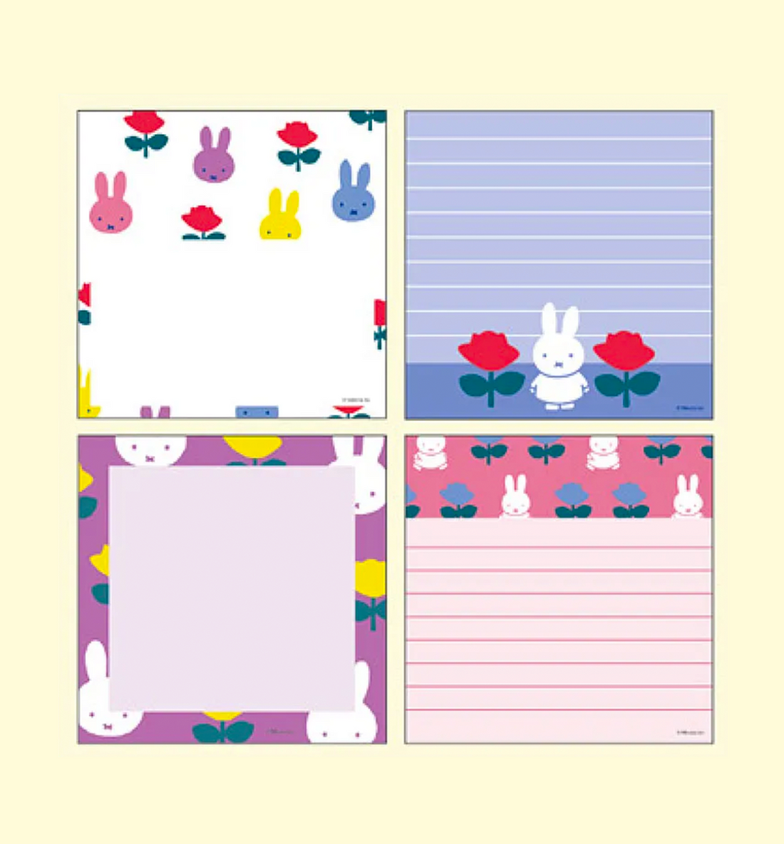 Miffy Square Memopad [Flower]