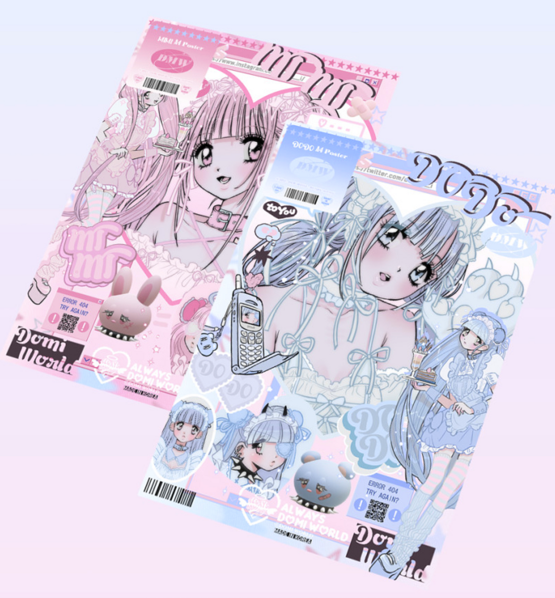 Domi World A4 Dodo & Mimi Posters [2 Designs]