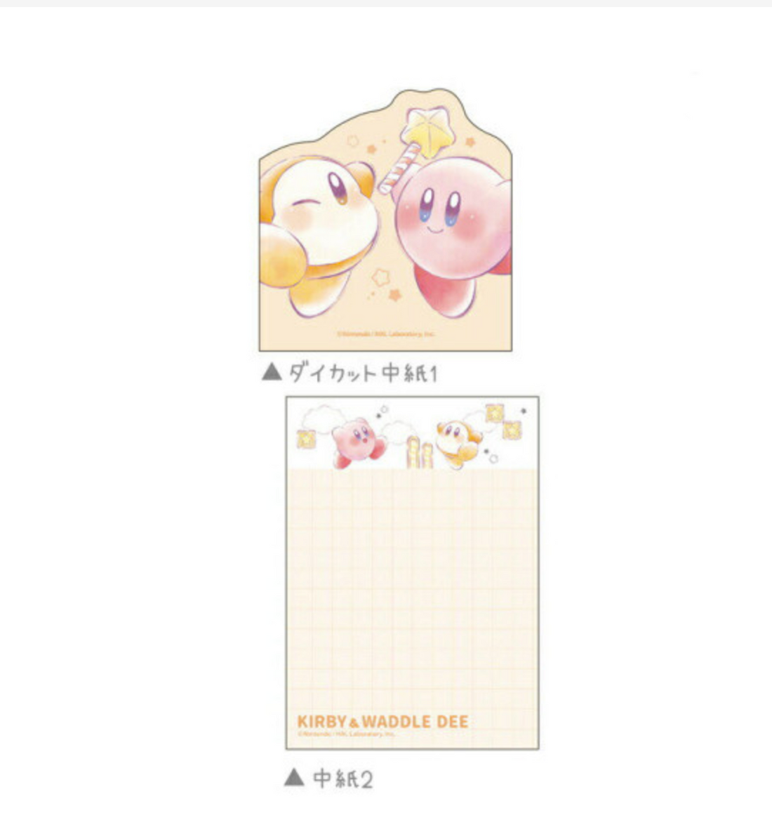 Kirby Die-Cut Mini Memopad [Waddle Dee / Star]